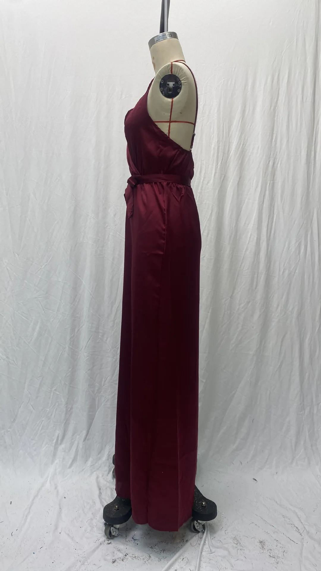Summer New Sexy V-neck Camisole Slit Solid Color Slim Fit Dress For Women,7 Colors image 3