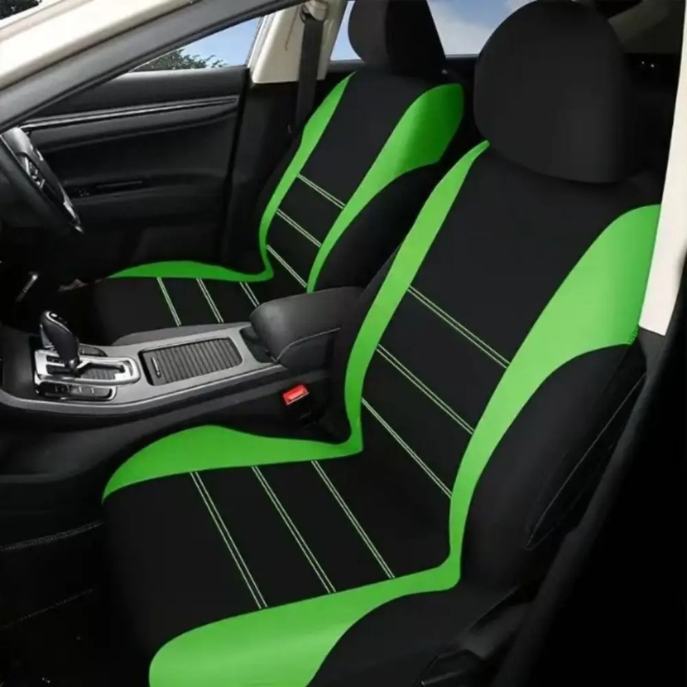 Fabric Material Car Seat Covers Stitching Design Waist Line Design Seat Protectors Five-Seater Fit Universal Size Seat Cushions