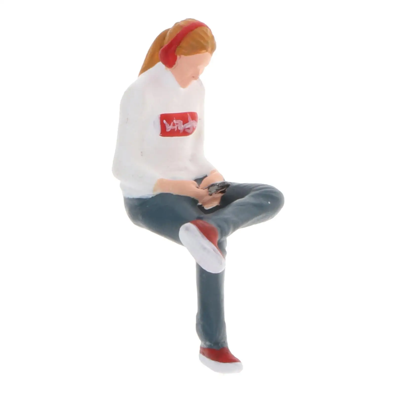 

1:64 Scale Model Characters Sitting Position Figure ,PVC People Layout ,Scenery Diorama Model ,for Toy Group Accs