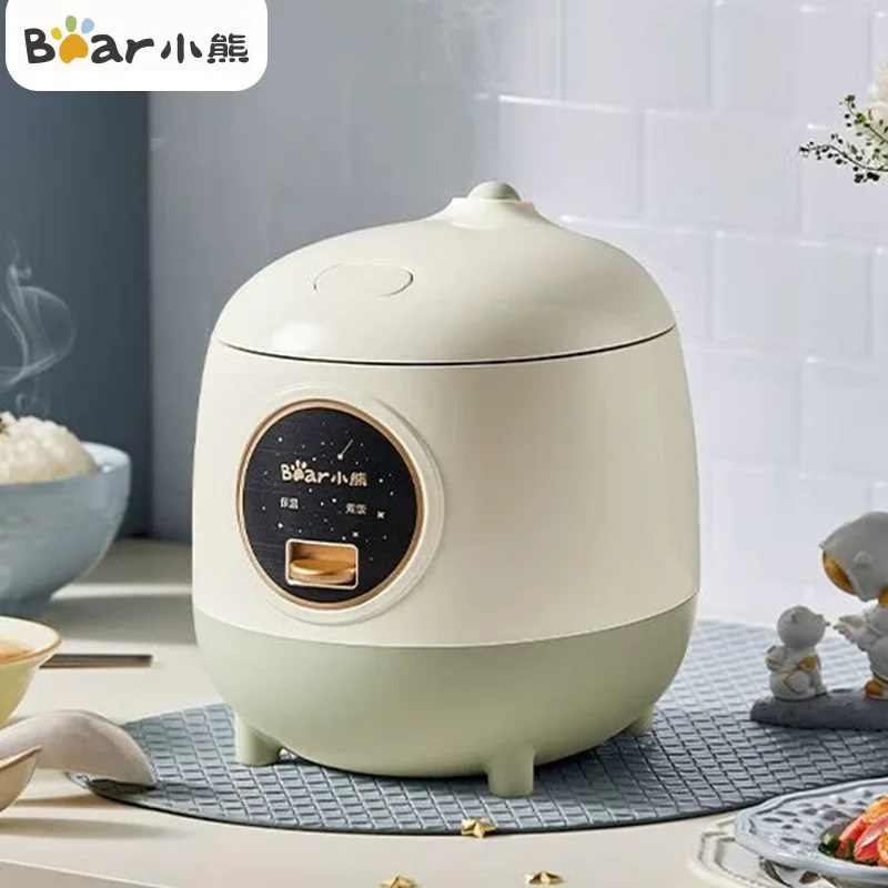 

Bear 1.2L Electric Rice Cooker Portable MultiCooker Household Rice Pot Non-Stick Smart Cooking Machine for Kitchen and Home 220V