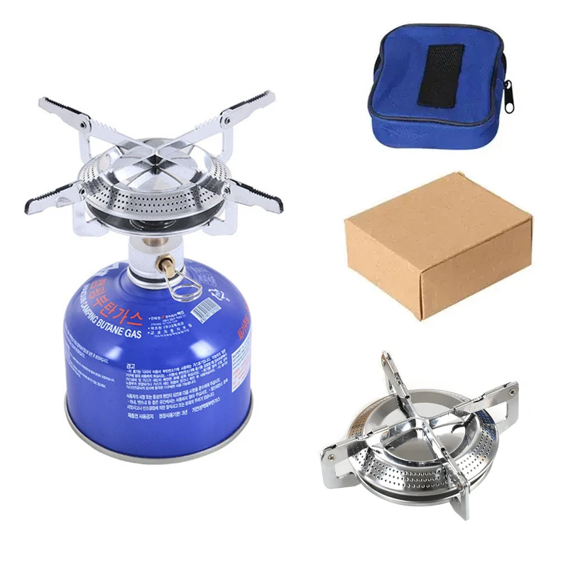 

Windproof Camping Gas Stove Portable Foldable Backpack Electronic Stove Head Outdoor Cooking Picnic HikingMountaineering Camping