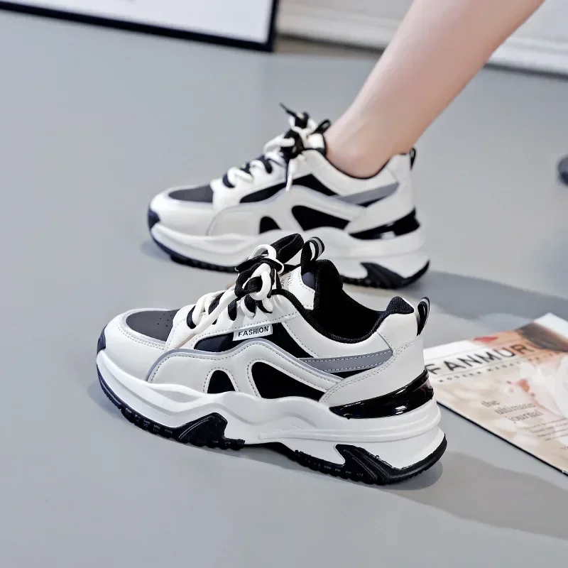 Platform Sports Shoes for Women's  Casual Spring Summer Student Tennis Female Fashion Running Sneakers Basketball Shoes 2024