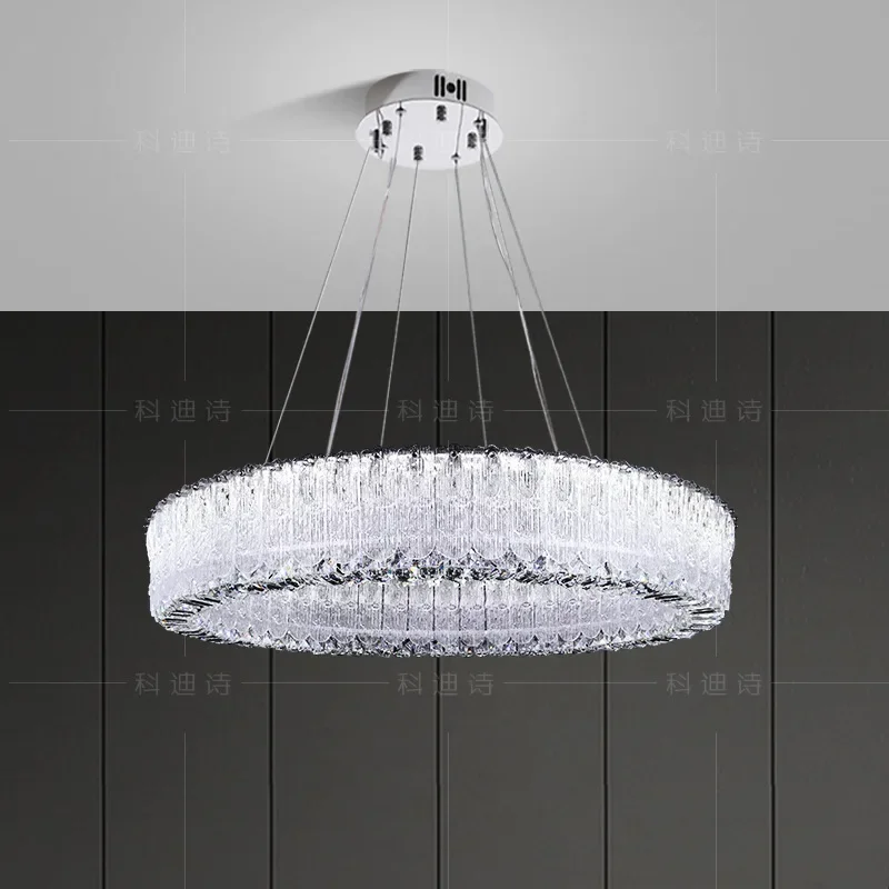 Modern LED Lustre 2024 Crystal Ceiling Chandeliers Lights New Dimmable Lampara Techo for Living Room Decor Home Lighting Fixture