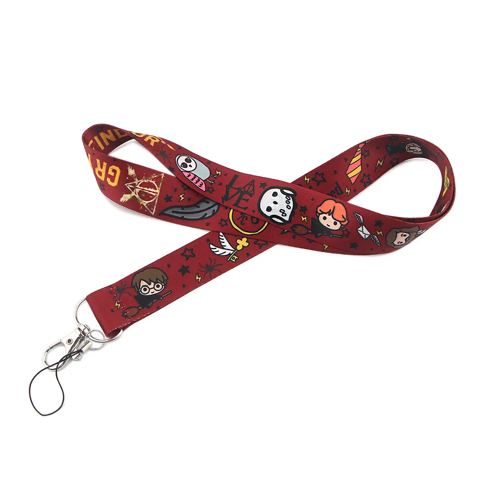 Magic Academy Cute Cartoon Harries Mobile Phone Polyester Lanyard Camera ID Card Key Potters Anti-loss Sling Accessories