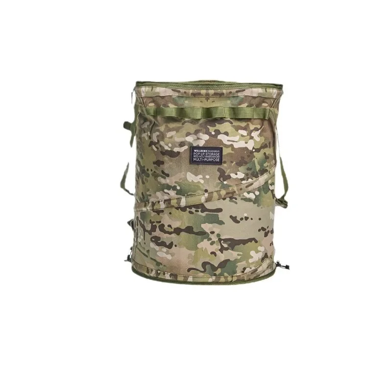 

Large folding camping trash can 60L picnic barbecue large capacity Oxford cloth trash can portable storage car