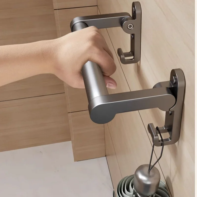 Punch-Free Folding Bathroom Handrail Elderly Safety Rail Pregnant Women Non-Slip Toilet Handle Railing Support Senior Care Grip