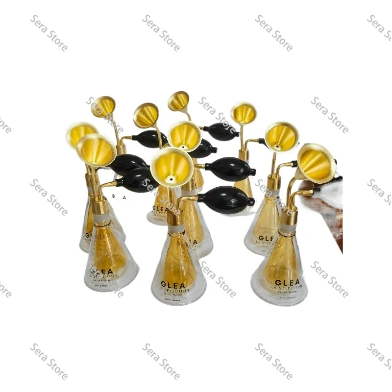 Custom Glass Scent Bottles for Spa & Wellness - Brass Aroma Diffusers for Liquor, Essential Oils, and Perfume