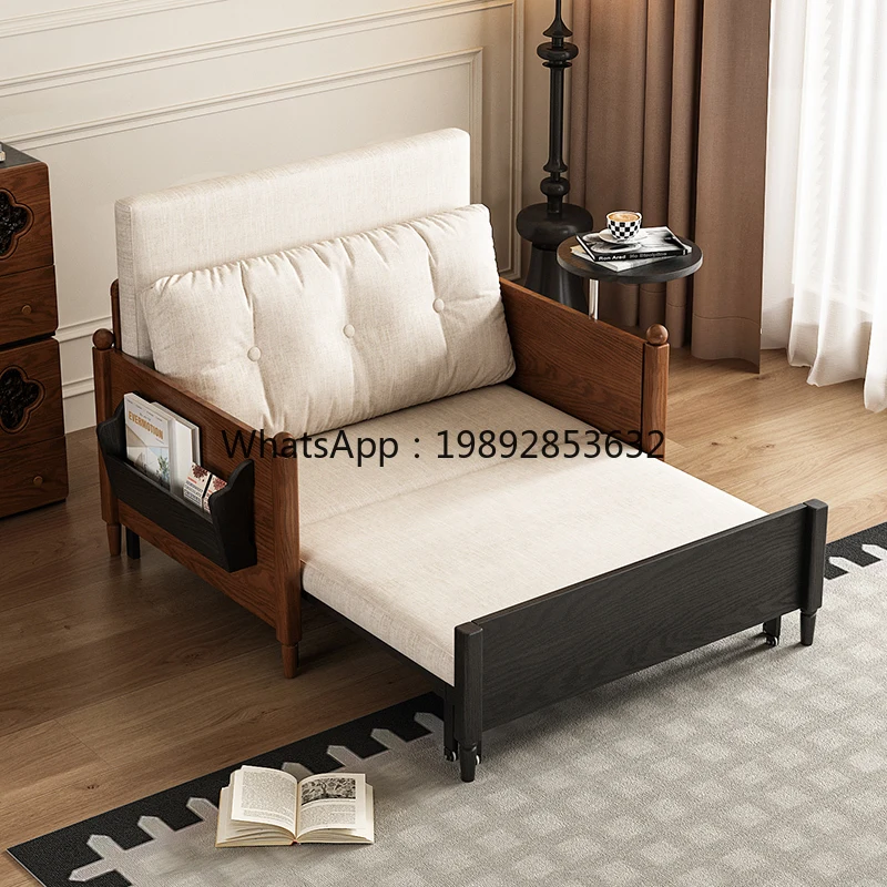LYY American Style Sofa Bed Dual-use Foldable Living Room Multi-functional Single and Double Seating and Sleeping