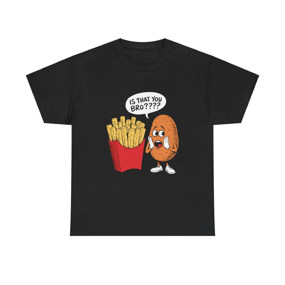 

Мужчины Женщины Мужчины Футболки Унисекс Юмористическая Графическая Футболка 100% Хлопок Дышащая Мужская Футболка с Графическим Утюг - это ты БРО Картошка