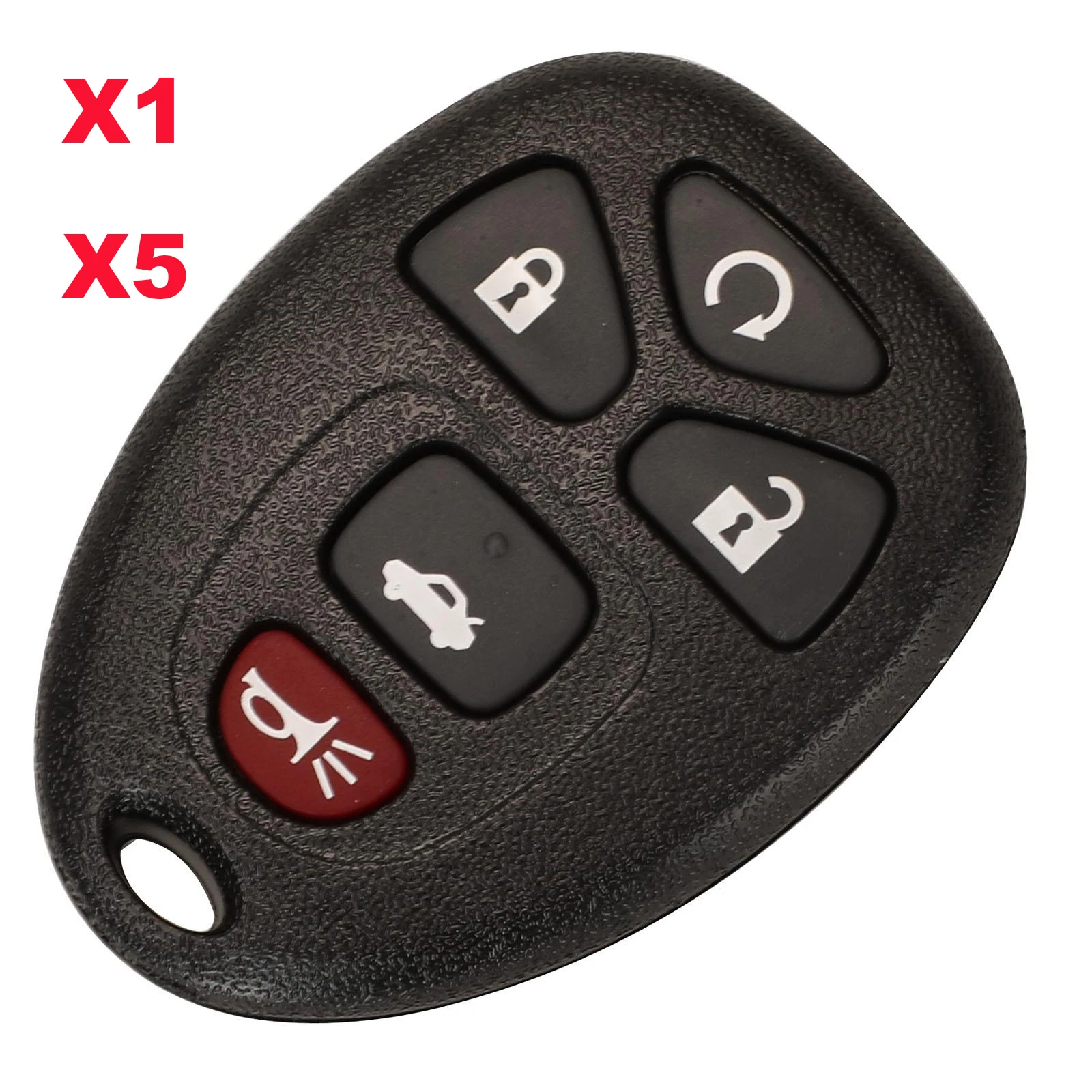 jingyuqin X1 X5 Remote Car Key Shell Cover Case Styling Fob Blank For G-M Pontiac Buick Keyless Entry Case Rubber Pad