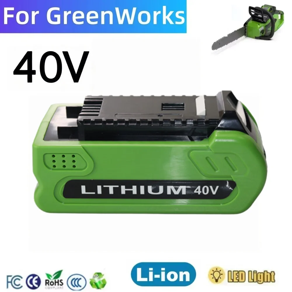 For Greenworks Battery 40v 3.0Ah 29462 40V Rechargeable Battery For 29472 29282 Power Tools Batteries For GreenWorks 2946