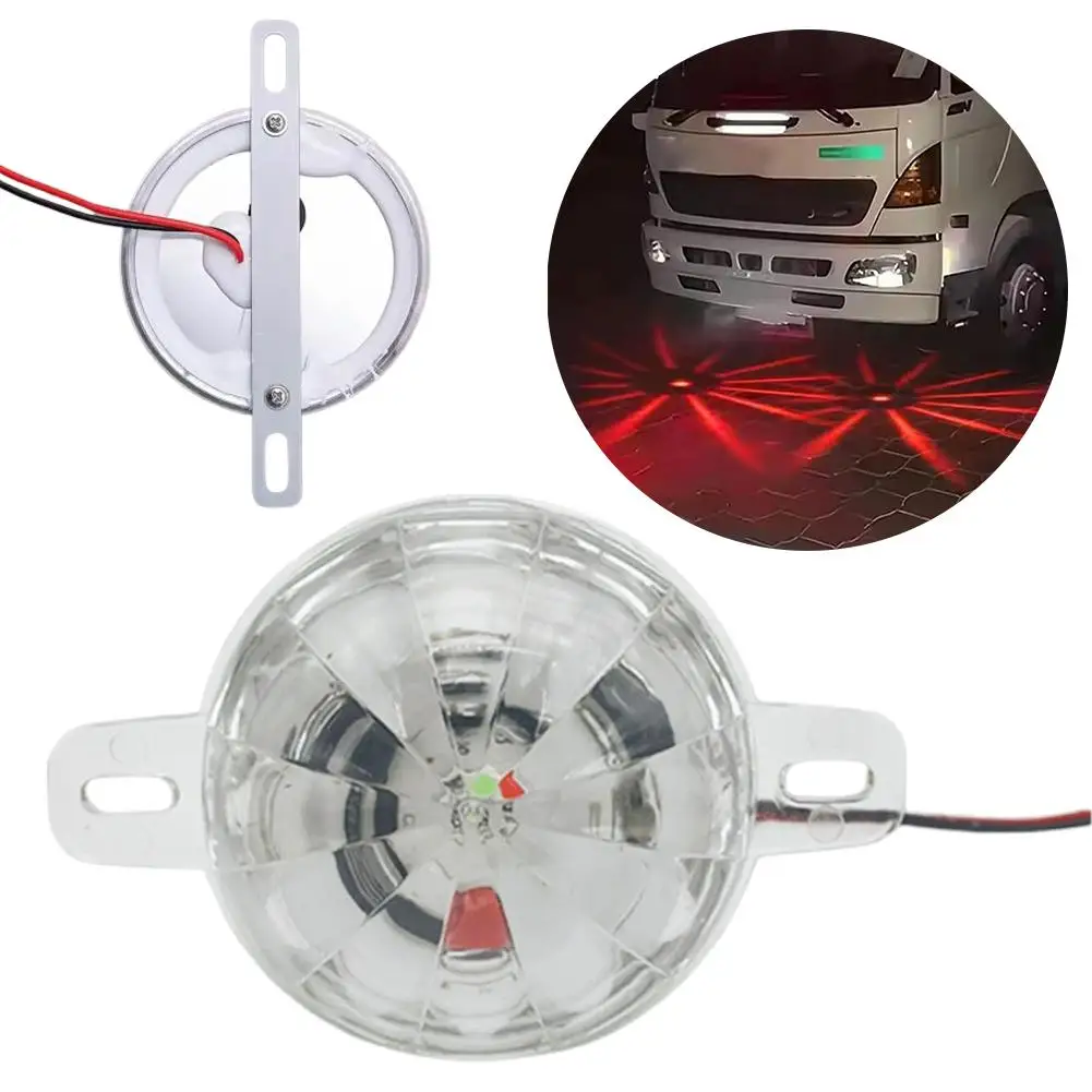 Motorcycle RGB Anti-Fog Lights Anti-Rear End LED Brake Lamps Car Chassis Warning Lights Waterproof Vehicle Modification Kit