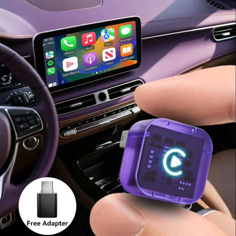 

Premium Factory Wireless CarPlay Android Auto Solution Customizable Retail Car Play Box Android for apple Portable Universal