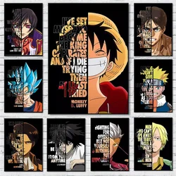 Anime HD Painting Dragon Ball One Piece Naruto Poster Mural Canvas Painting Decoration Cartoon Figure Picture Wall Art Kids Gift