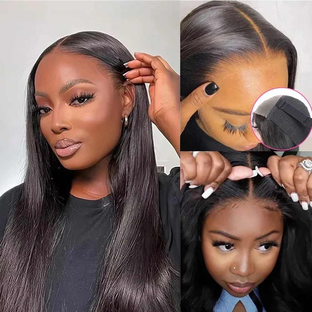 

7x5 Hd Transparent Straight Frontal Wig Body Wave Glueless Wig Human Hair Ready To Wear 4x6 Lace Front Human Hair Wigs 180%