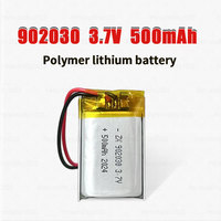 Polymer Lithium Battery 902030 500mAh 3.7V Rechargeable Li-po Batteries for Solar Light Dvd Mp3/mp4 Tracker Anti-theft Device