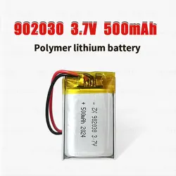 Polymeer lithiumbatterij 902030   500mAh 3,7V oplaadbare Li-po-batterijen voor Solar Light Dvd Mp3/mp4 Tracker antidiefstalapparaat