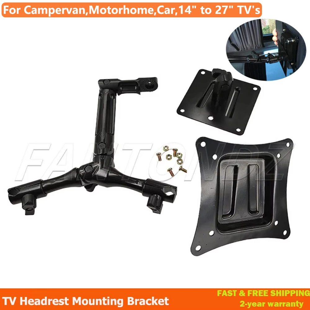 

For Campervan Motorhome Car,14" to 27" TV's Lift Off TV Headrest Mounting Bracket Car Accessories