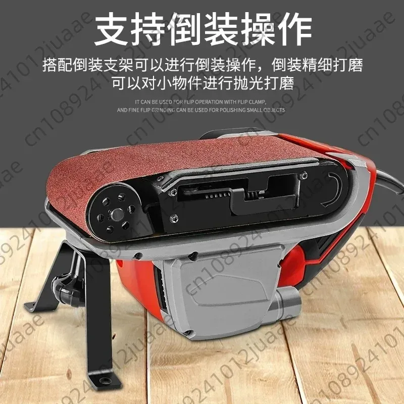 Portable 4-inch belt sander, high-power belt sander, household sandpaper machine for woodworking