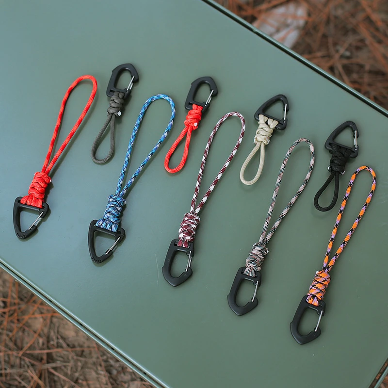 Multi-purpose Buckles Strong Polyester Rope Durable Hook Outing Tools Outdoor Keychain Car Key Holder