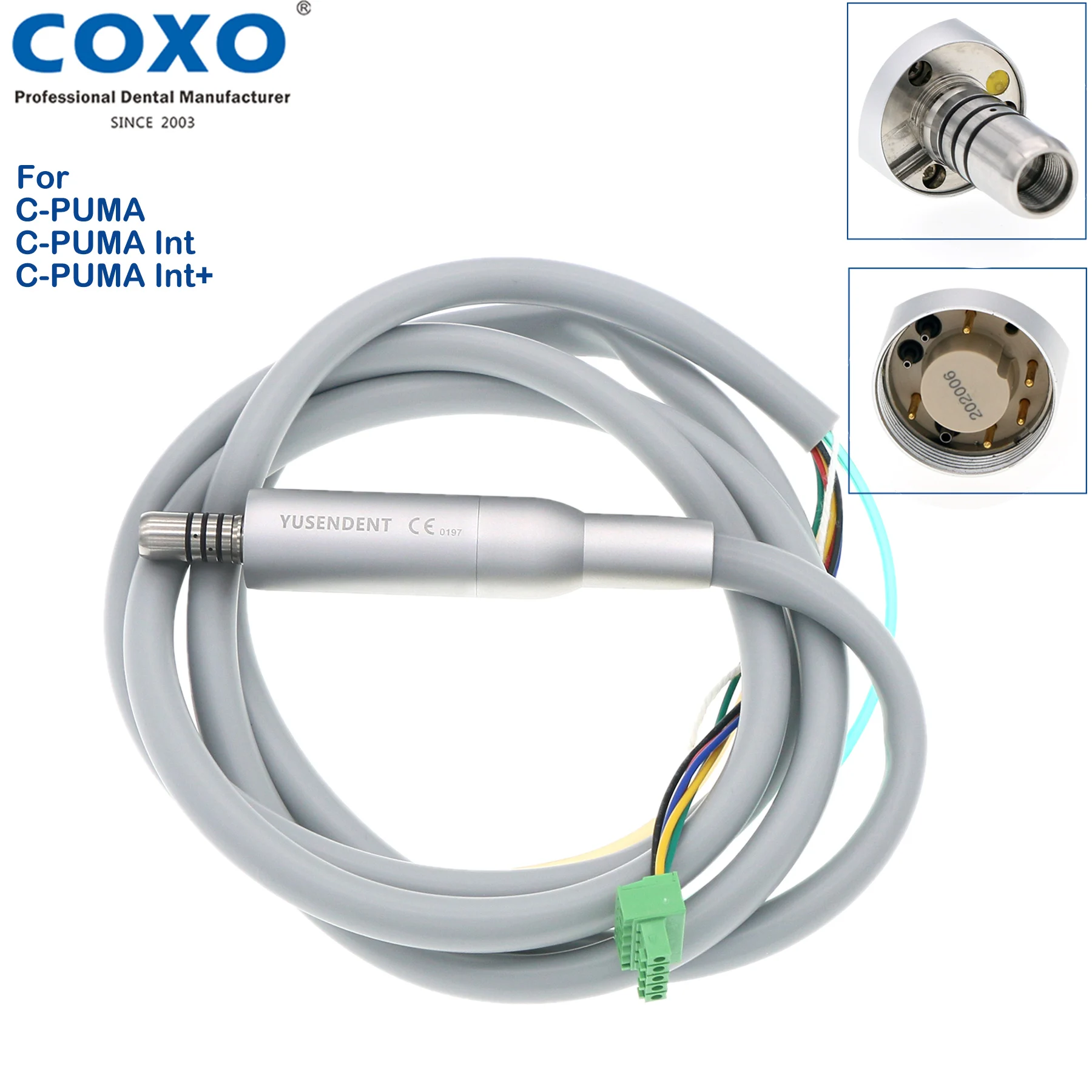 COXO Dental Electric Motor Brushless LED Clinical Micromotor System C-Puma/C-PUMA INT+ Spare Parts Cable Tube Bulb KIT