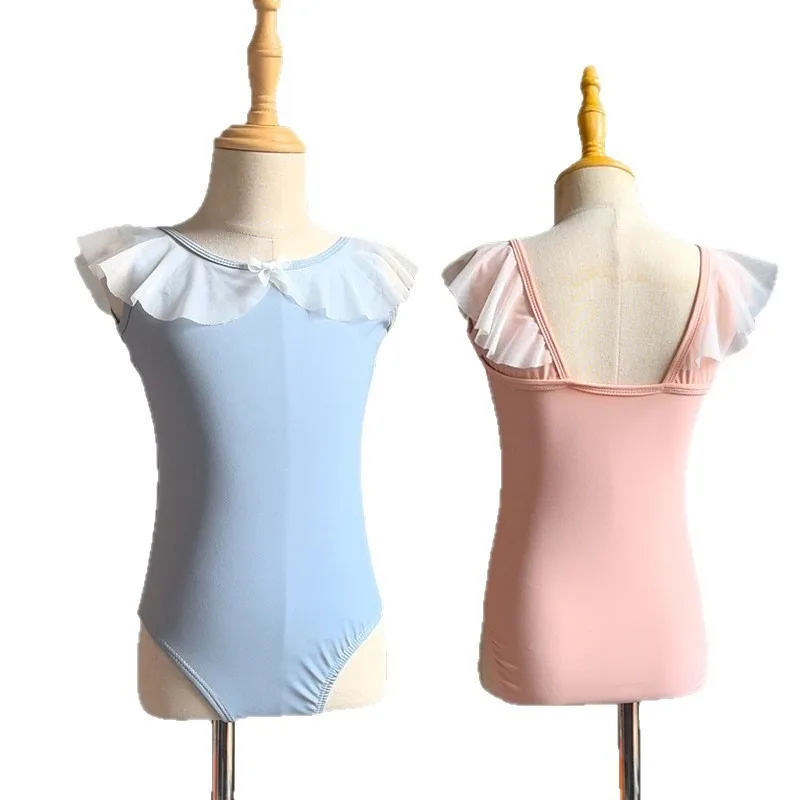Ballet Leotard Bodysuit Summer Sleeveless Dance Wear Chinese Dance Training Outfit Sweet Stage Costume Stretchy Gymnastics Wear view 6
