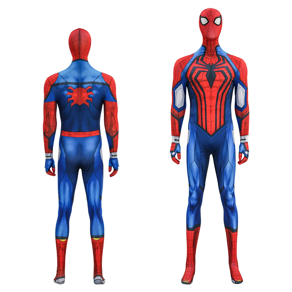 

Adult Men Classic Spider Hero Cosplay Costume Full Set Jumpsuit For Halloween Christmas Party