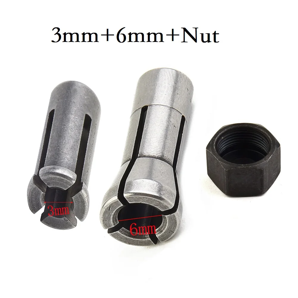 

1Pcs 3mm/6mm Chuck For GD0600 906 763620-8 763627-4 GD0603 GD0601 Collet Nut Power Tool Accessories Electric Grinder Parts