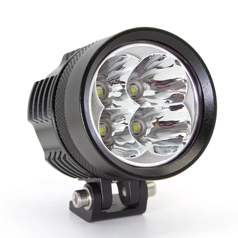 

L6X Motorcycle LED Spotlight 4 LED Ultra Bright Waterproof Auxiliary Headlight External Lamp for Electric Car Accessories