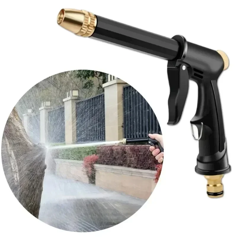 Hochdruck-Schlauchdüsen-Set für Hofbewässerung, Autowäsche und Gartenarbeit mit Schaumkanne