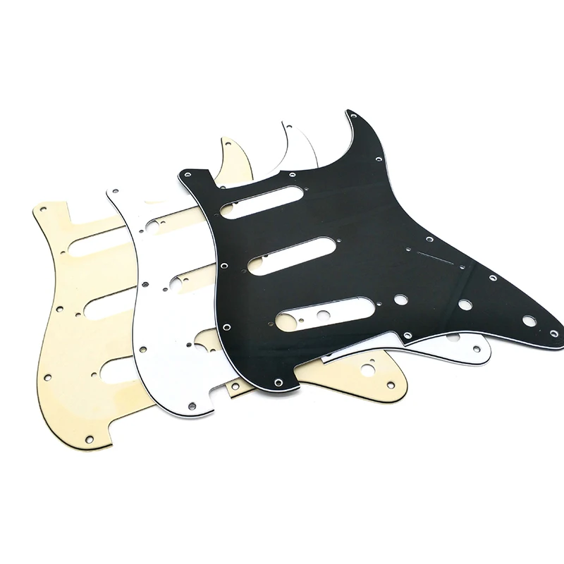 1Pcs Environmentally Friendly SSS Electric Guitar Pickguard Back Plate Pickup Cover Knobs Tips For Electric Guitar Guard