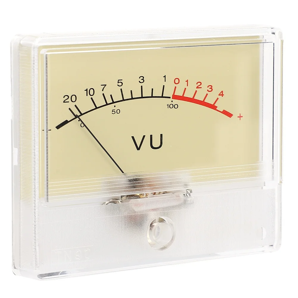 T‑90 High Accuracy DB Amplifier Level VU Meter Header with Light Bulb Audio Device Accessory