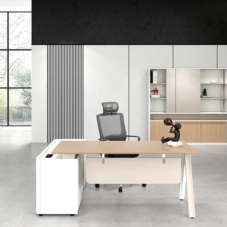 

Office Managerial Wood Veneer Office Table Modern Professional Manufacture Postmodern Office Table
