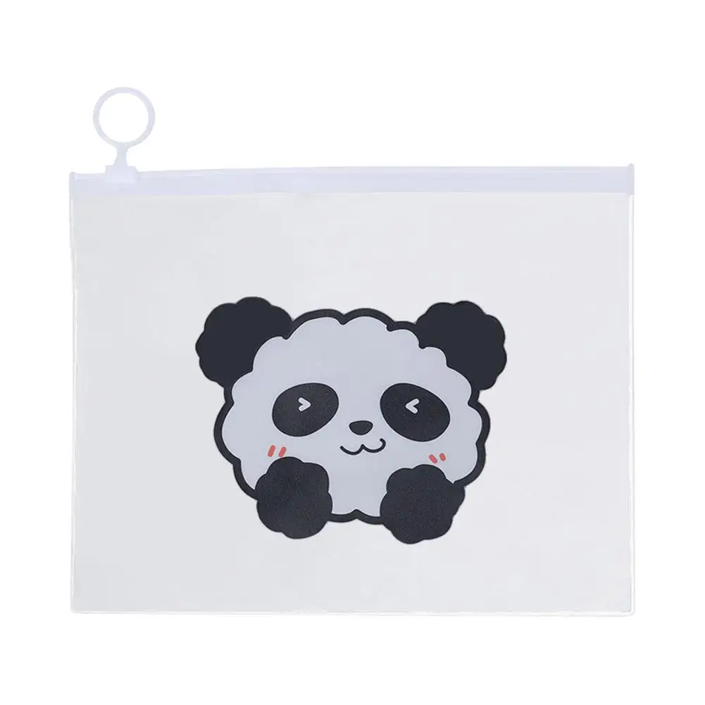 A5 Cartoon Transparent PVC Astronaut Series File Storage Bag Wiht Zipper Waterproof Transparent Document Bag For School Y2Q2