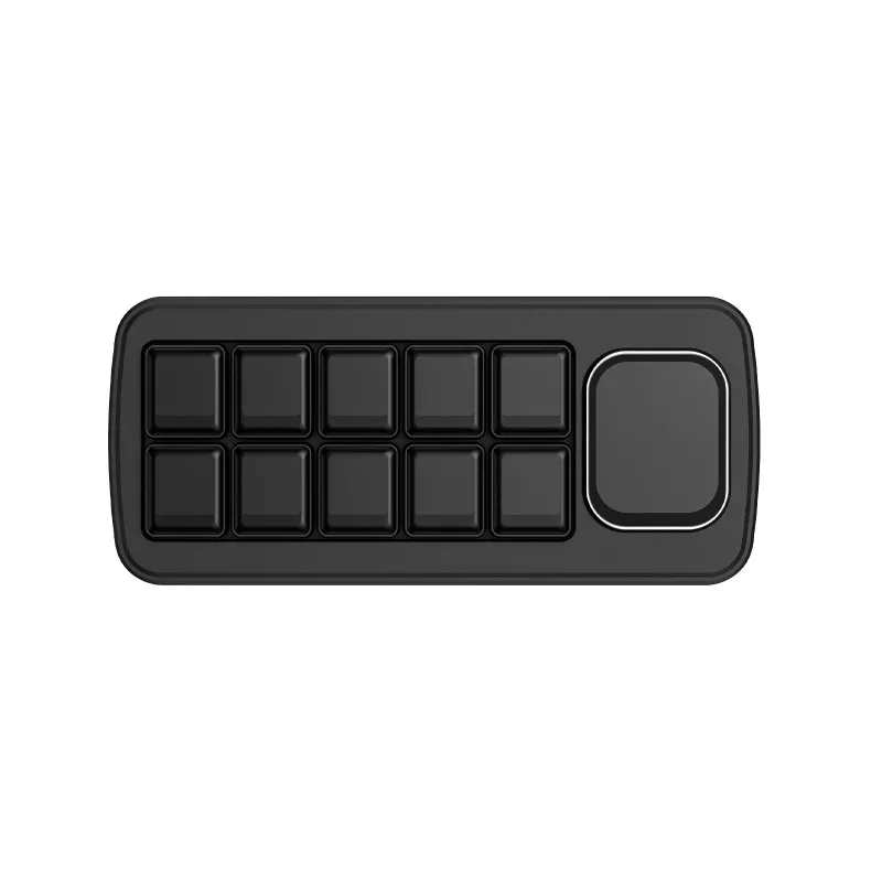 Waveshare MK10 Multi-Functional AI Voice Control Panel,Onboard 10X0.85inch Mechanical LCD Macro Keys And A 2.01inch Secondary