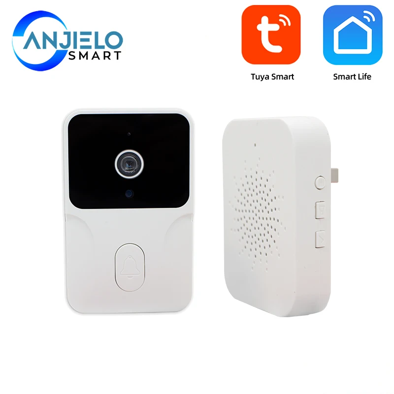 Tuya HD Wireless Video Doorbell โทรศัพท์มือถือสมาร์ทโฮม APP วิดีโอ Intercom มองเห็นกลางคืนตรวจจับการเคลื่อนไหว WIFI Doorbell สำหรับ Home