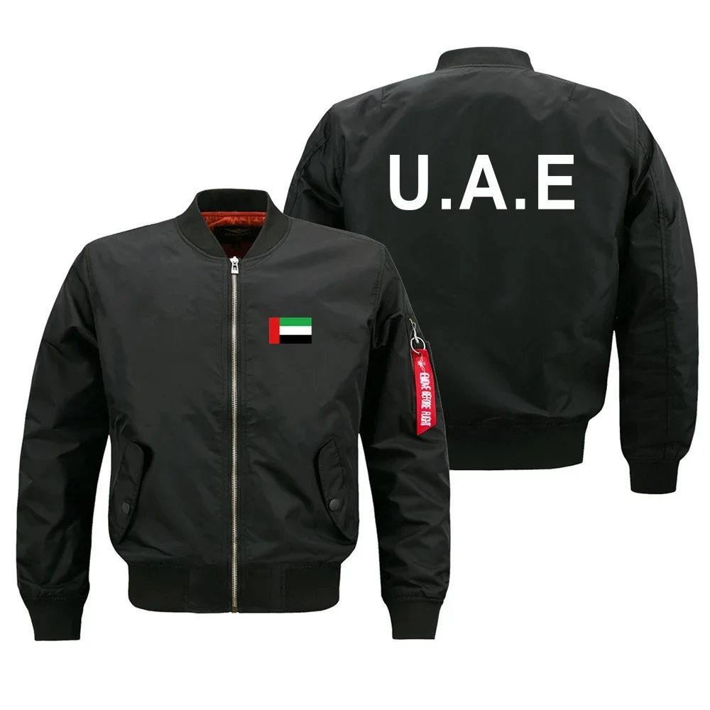 

Funny United Arab Emirates Military Flight Aviation Men Ma1 Bomber Jacket Outdoor Windproof Man Baseball Coats