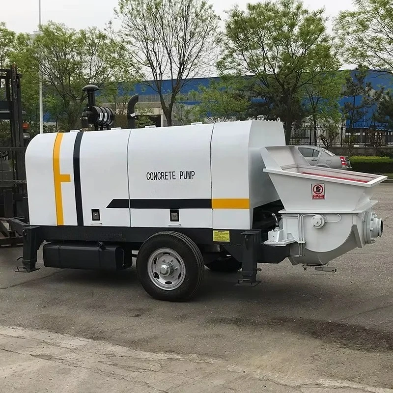 Electric Driven Mobile Concrete Transfer Pump High Efficiency Concrete Equipment For Villa Building Project