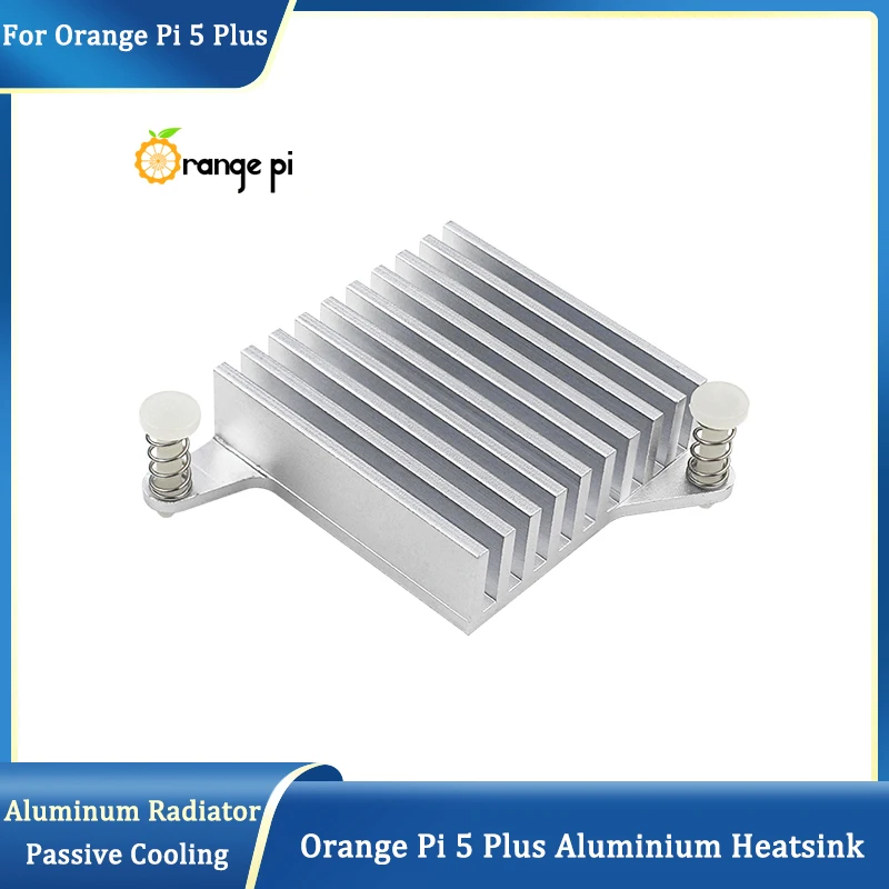 

Orange Pi 5 Plus Aluminium Heatsink Snap-in Type Heat Dissipation Pad Passive Cooling Fin Radiator for Orange Pi 5 Plus