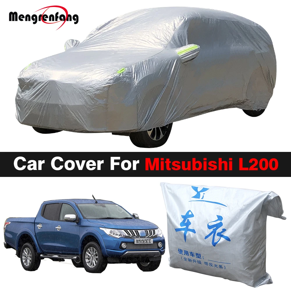 

Car Cover Anti-UV Sun Shade Rain Snow Protection Truck Cover Windproof For Mitsubishi L200 Strada Triton Sportero Hunter Strakar