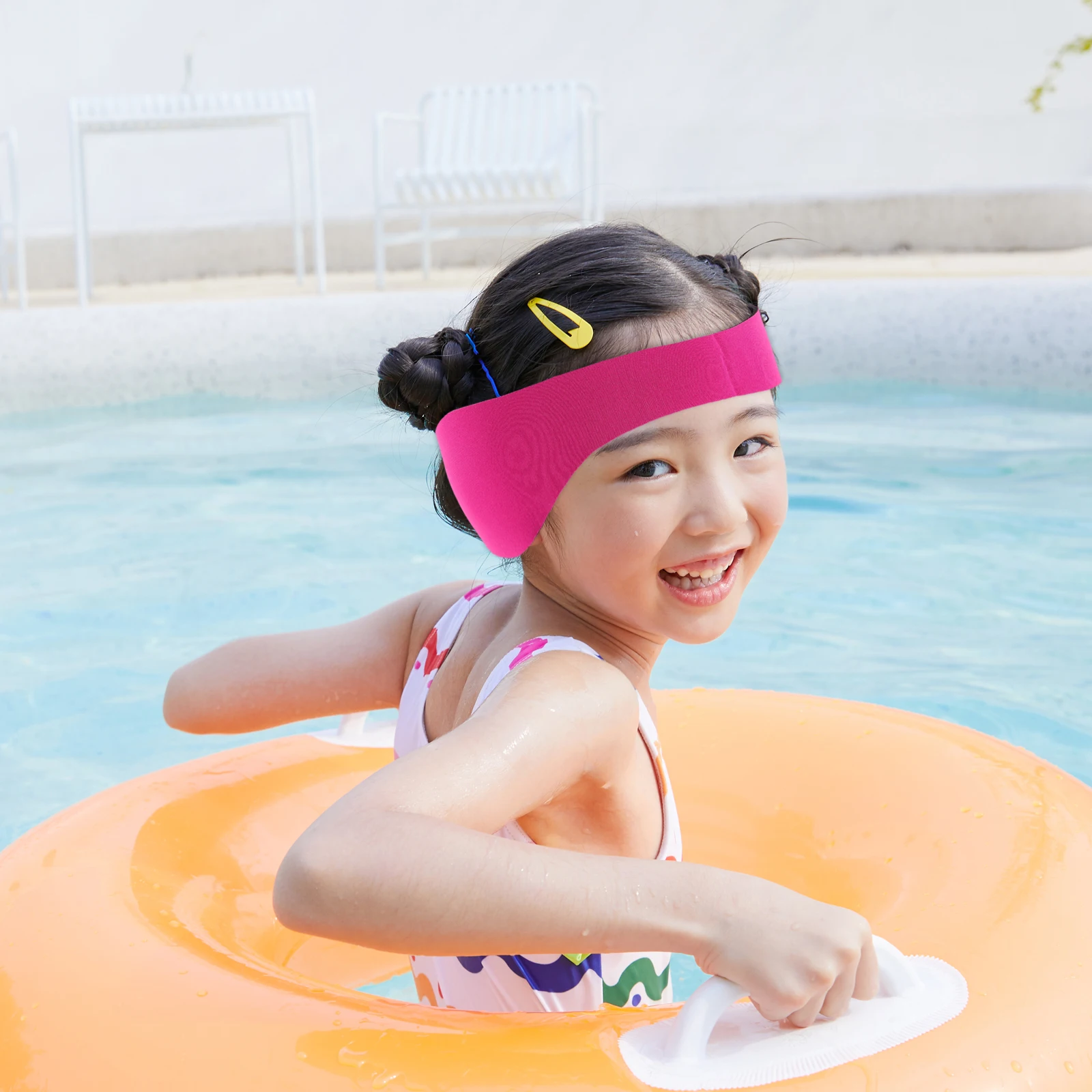 عصابة رأس للسباحة للأذنين من قماش سكوبا مقاومة للماء وخفيفة الوزن رائعة للأنشطة الرياضية على شاطئ البحيرة