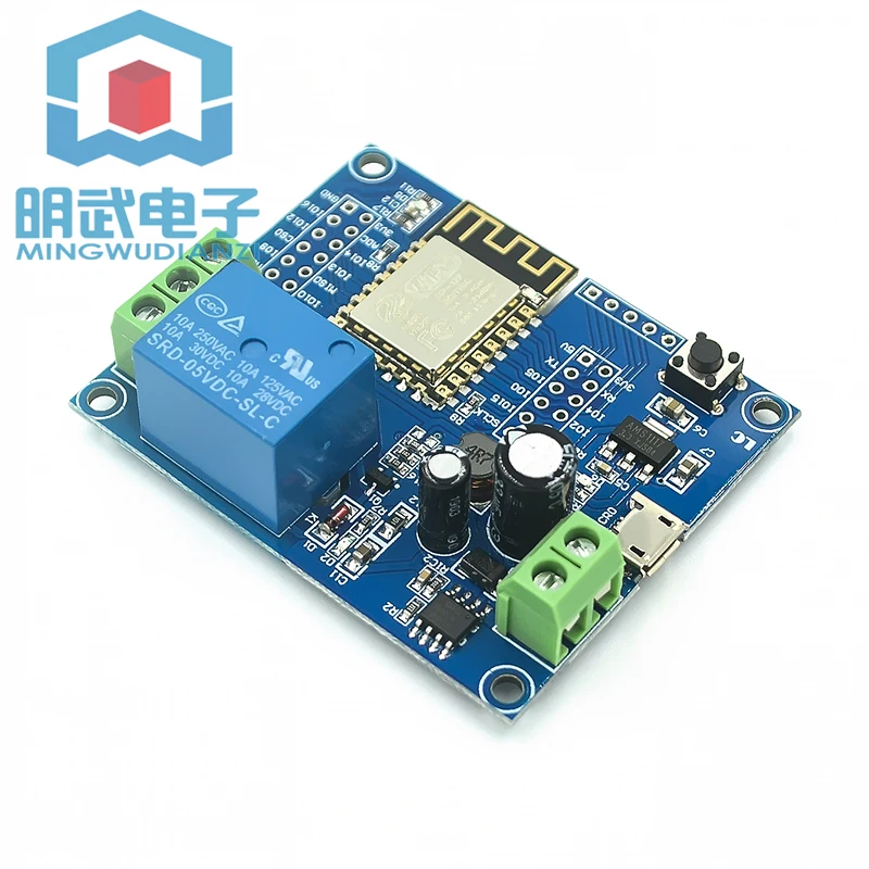 DC5-80V Power Supply ESP8266 WIFI Single Relay Module ESP-12F Development Board Secondary Development