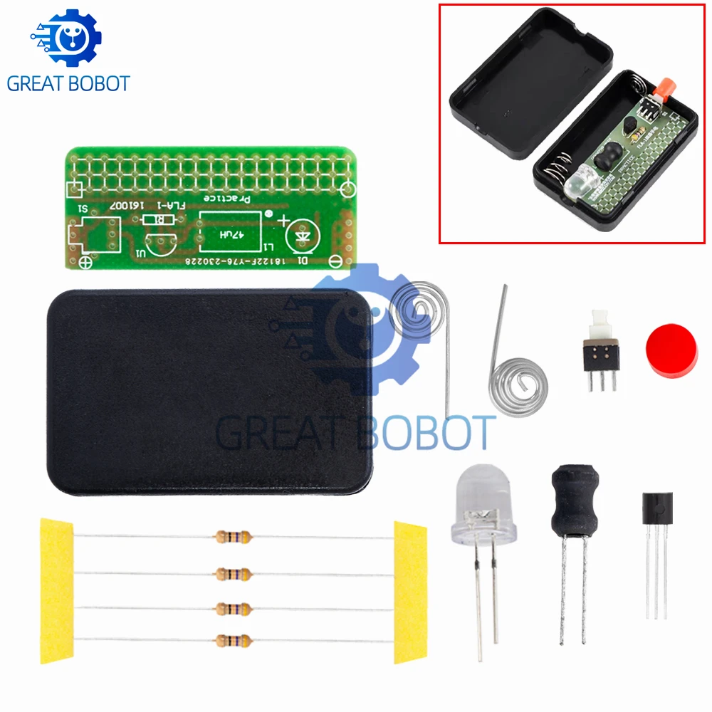 BS FLA - 1 وحدة مصباح يدوي بسيطة DIY بسعر الجملة! 1.5 فولت، 55 × 35 × 11.5 ملم دقيق لمجموعات DIY #3