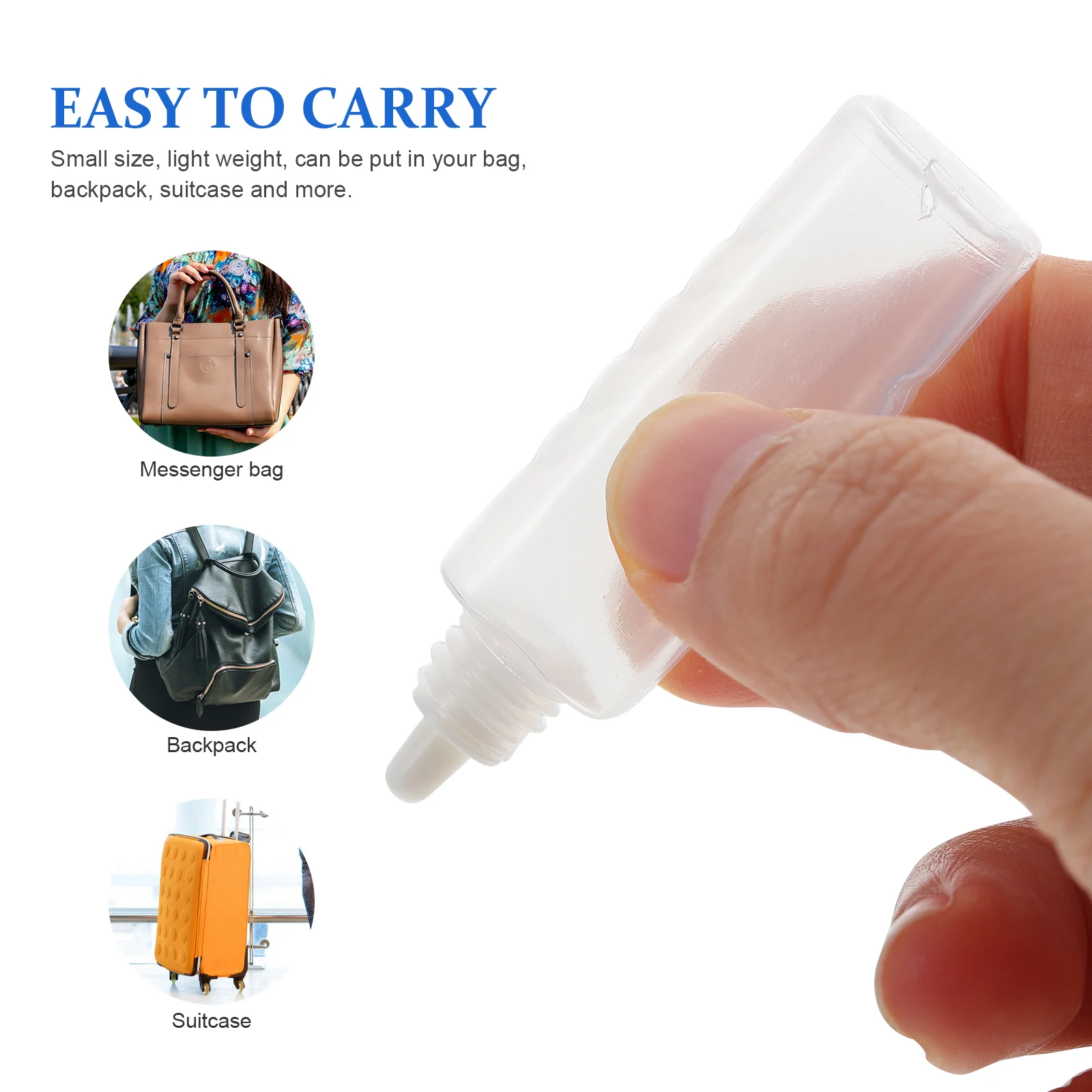 

25pcs Mini Care Solution Bottles Lightweight Portable Leak Proof Plastic Travel Accessories Liquid Storage Health