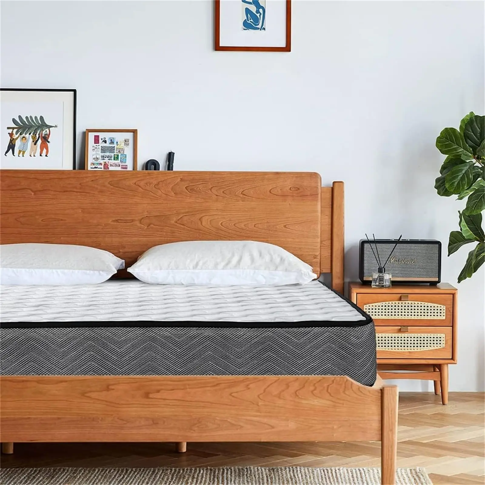 Good Nite 3FT Hybrid Mattress, Medium Firm with Breathable Skin-Friendly Fabric, 18cm Depth, 90 x 190 cm Single Size Mattress