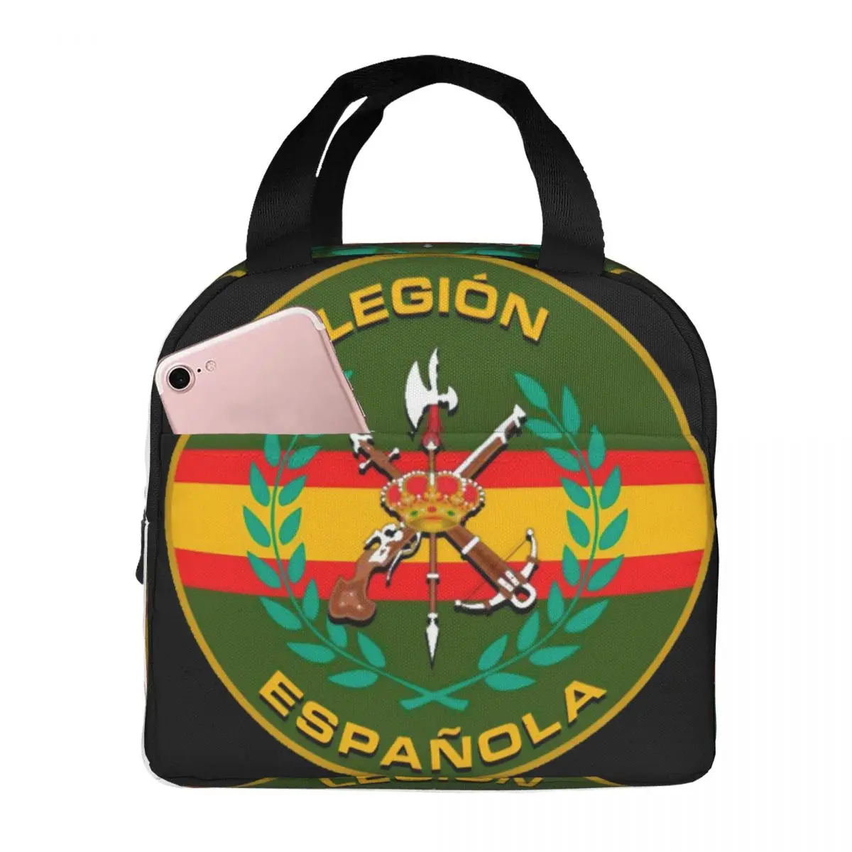 

Spanish Legion Lunch Bag Unisex Portable Cooler Insulated Lunch Box Food Bento Box