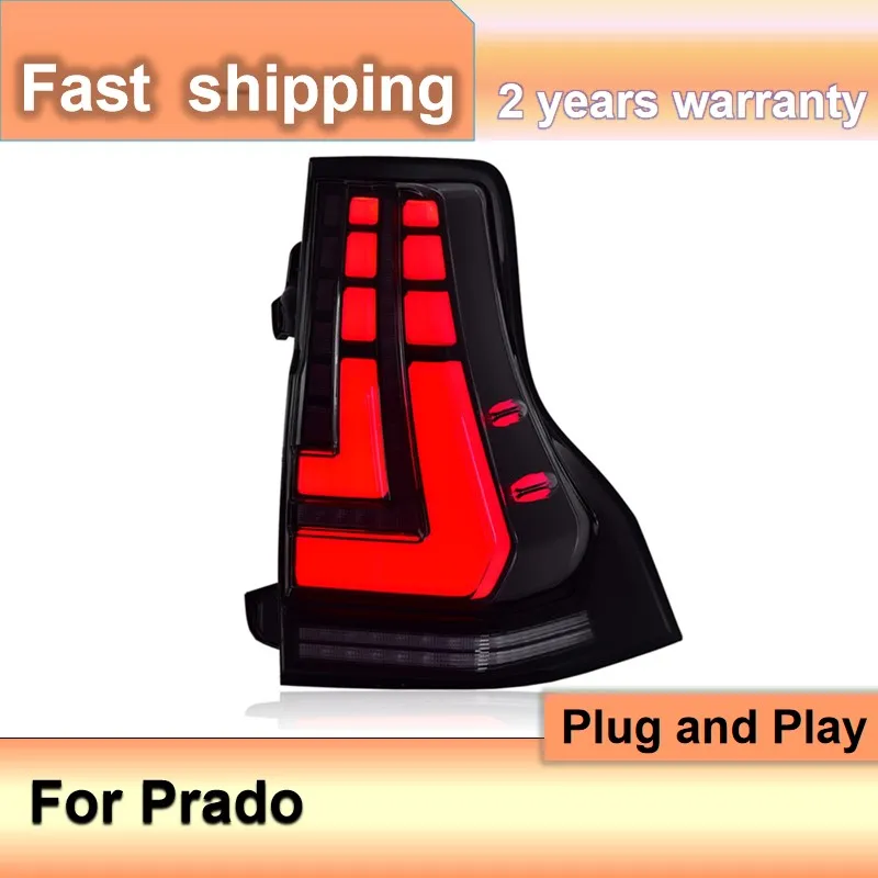 

Для Toyota Prado Задний фонарь 2010-2020 Prado Задние фонари 2700 4000 LC150 Задний фонарь DRL Противотуманный тормозной сигнал поворота Rever