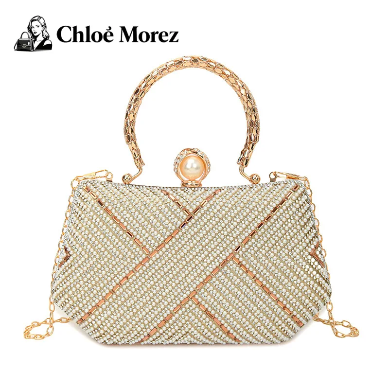 حقيبة نسائية برشام حقيبة كتف متخصصة ريترو متعددة الاستخدامات محمولة باليد حقيبة عشاء كروس #1