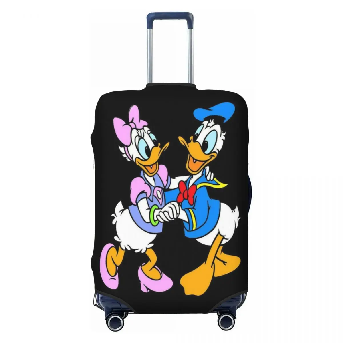 

Custom Donalds Anime Ducks Daisy Duck Luggage Cover Cute Suitcase Protector Covers Suit For 18-32 inch