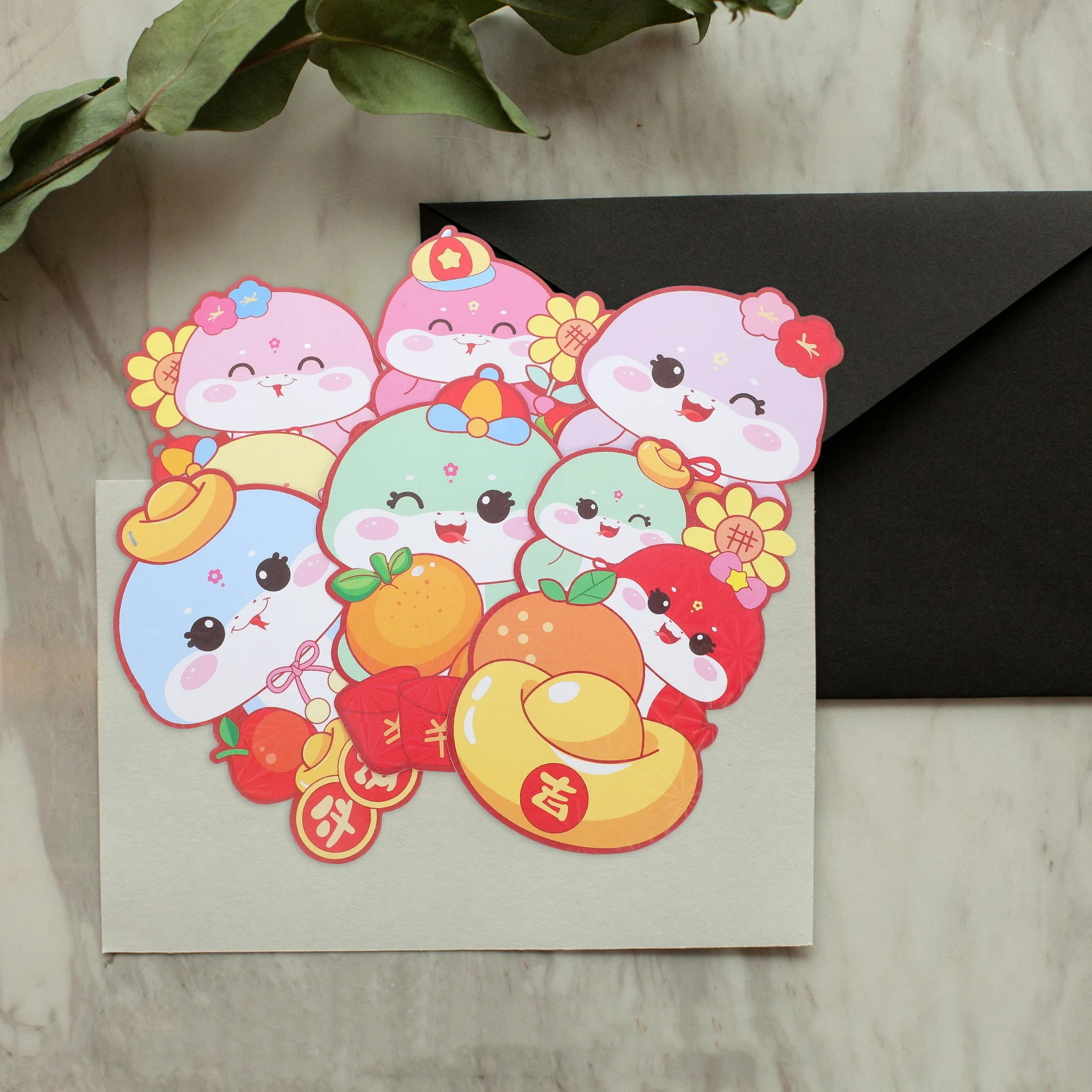 

30pcs Chinese New Year 2025 Red Envelopes Snake Year Zodiac Design Large Capacity Sturdy Paper Money Envelope For Kids Family